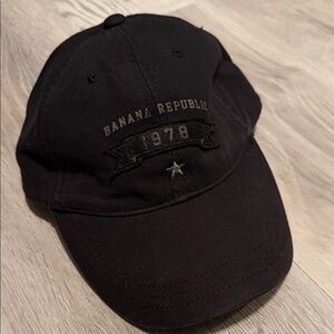 Banana Republic Classic Black Baseball Cap